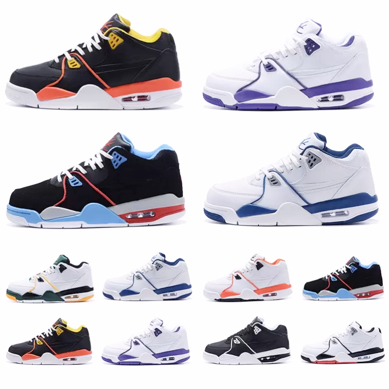 

2023 sports sneakers4 Flight 89 men women Basketball shoes Court purple Raygun Black white oreo Rucker Park True Blue Royal red yellow orange 4s 89s mens outdoor, Color#6