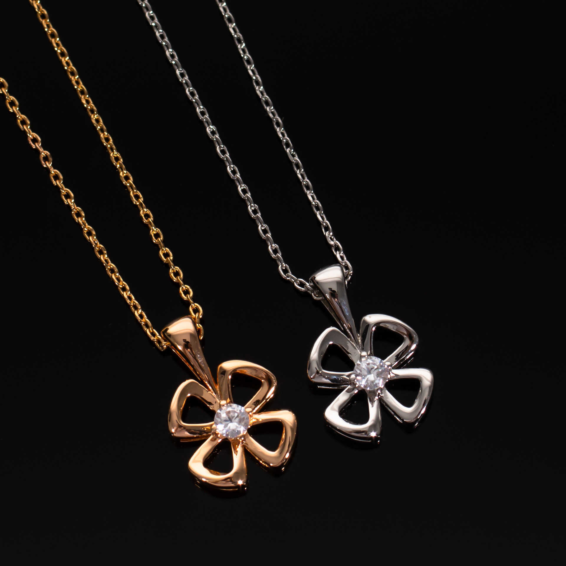 Alloy Crucifix Cross Gold Necklaces for Women Natural Abalone Shell Pendant Plated Moon and Stars Necklace-image-748396177