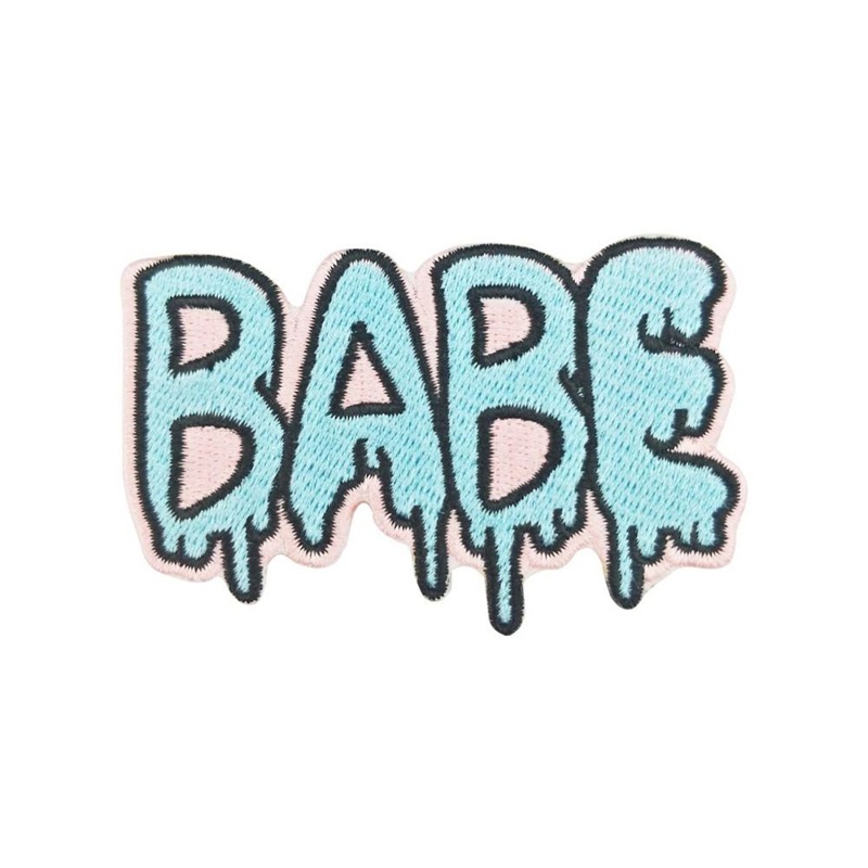 

Cartoon BABE Mini Sewing Notions Embroidery Iron On Patches For Clothing Hats Kids Shirt Custom Patch
