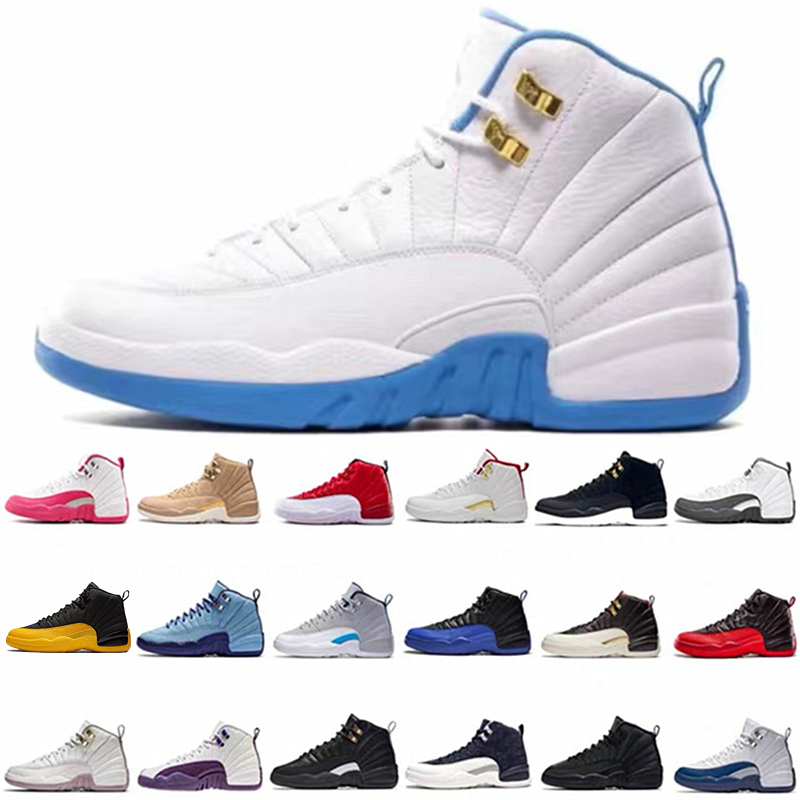 

Newest Arctic Punch Pink 12 12s Mens Basketball Shoes Twist University Blue Yellow Gold Jumpman Sports Running Shoe Indigo Reverse Flu Gam Trainers Retro Sneakers