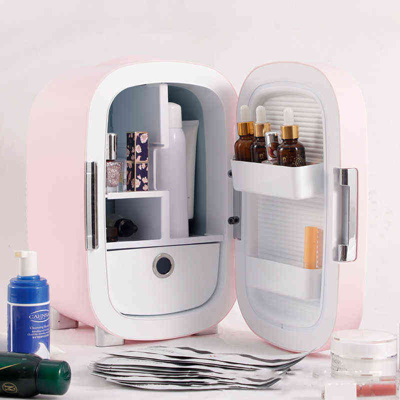 

7L Makeup Fridge Beauty Refrigerator Professional Skin Care Intelligent Preservation Home Portable Car Freezer High Quality BX41 H220510