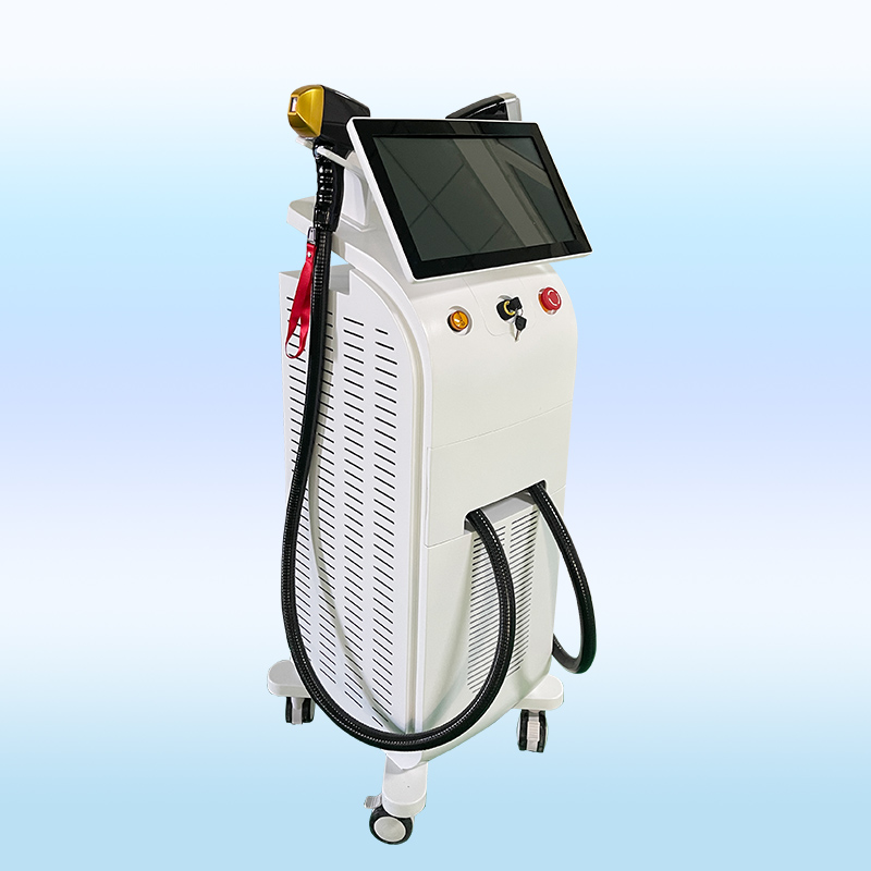 

New Double Handle Diode Laser Hair Removal Machine with beautiful whole sales price spa use