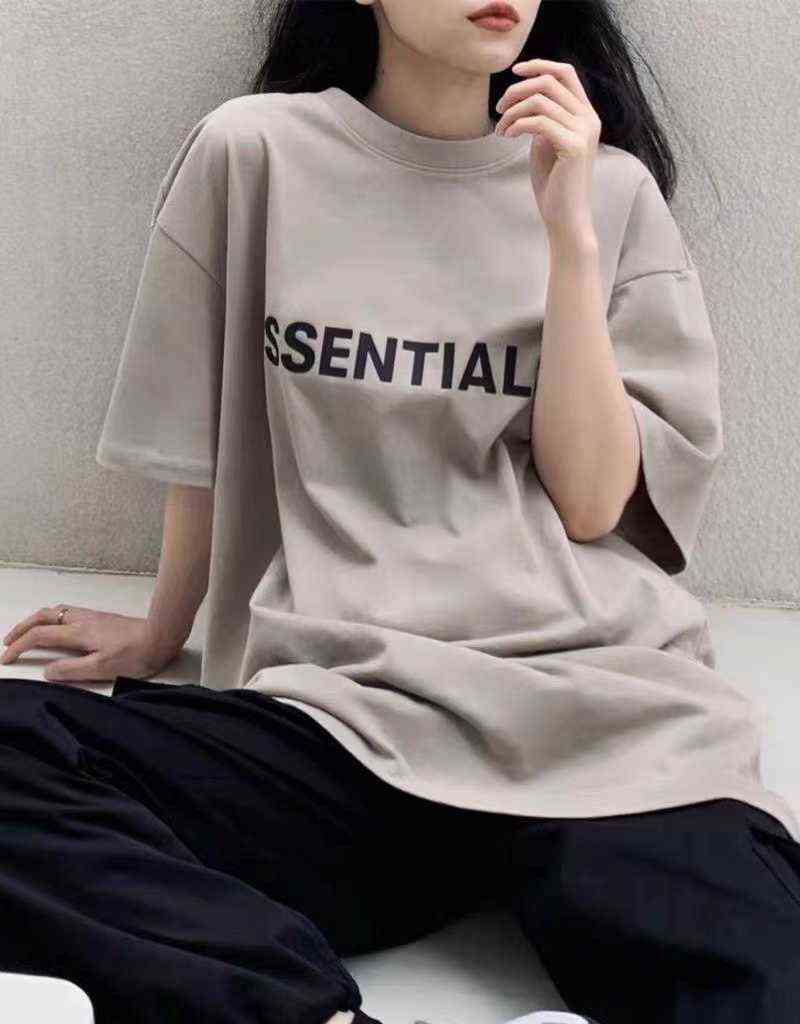 Fashion Essentials Designer Couples t shirts Fog Double Line High Street Fg Short Sleeve Summer Printed Men's Couple T-shirt