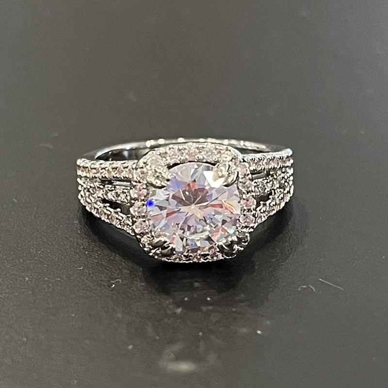 

Wedding Rings Trendy Brilliant Zirconia For Women Bridal Accessories With Elegant Temperament Fashion Delicate JewelryWedding