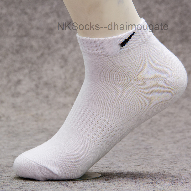 

Fashion Men's Classic Socks Hook Brand Combed Cotton Sweat Absorbing Breathable Medium Tube Sports Striped Solid Sock Casual Men Women Luxury Wear Sportsocks Own8, Nk short tube white