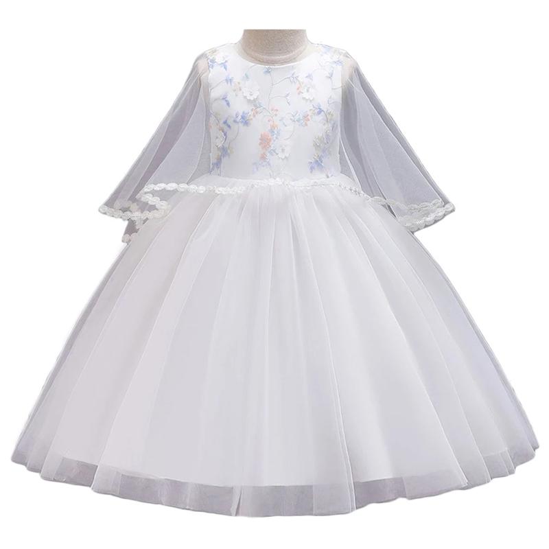 

Girl's Dresses 2022 Girls Wedding Party White Teens Ball Gown Baby Girl Birthday Princess Evening Dress Kids Clothes Children Clothing, Red;yellow