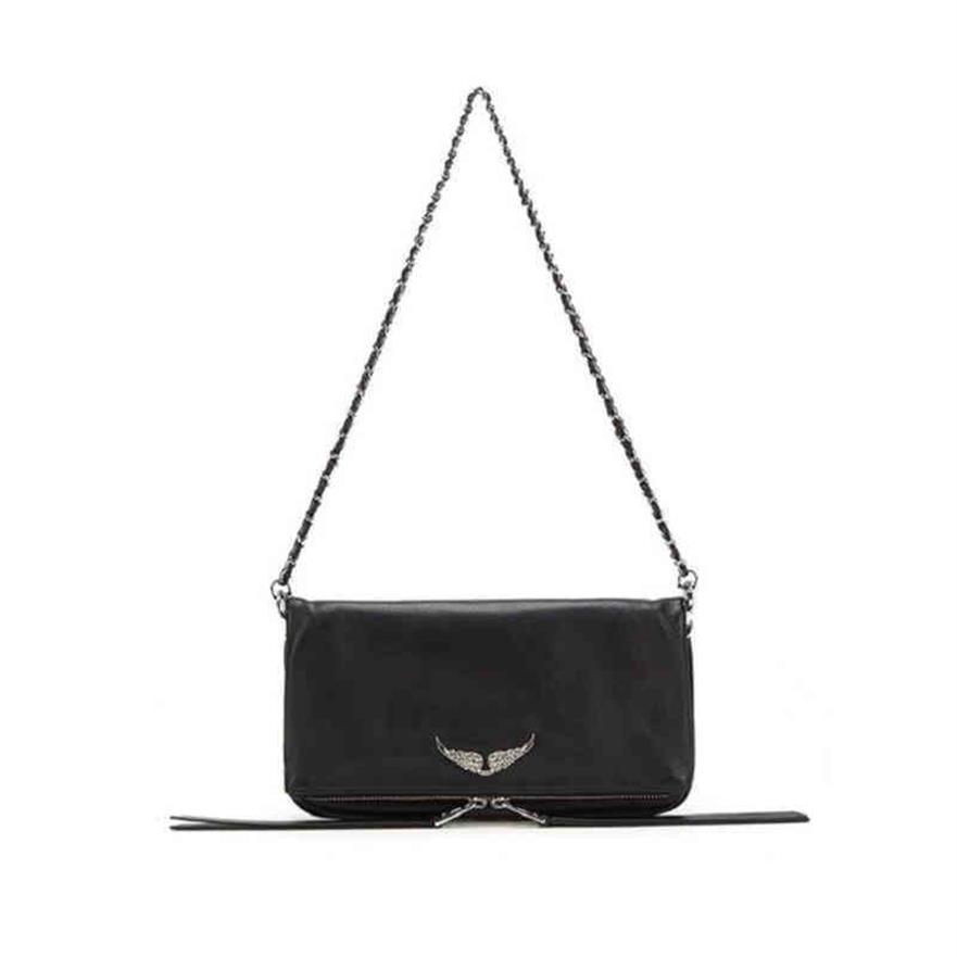 Nouveaux sacs de femmes sacs de messager pour femmes Zadig Real Voltaire Sac 2 chaînes en cuir sac à main