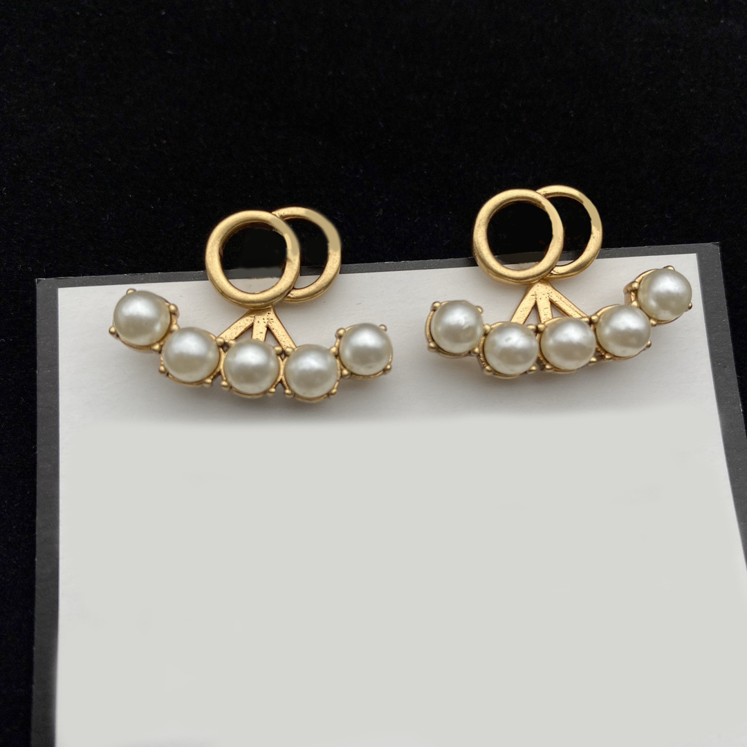 

Women Letter Designers Earrings Simple Earrings Luxurys Ear Stud Diamond Fashion design double Alphabet style collocation for Beauty
