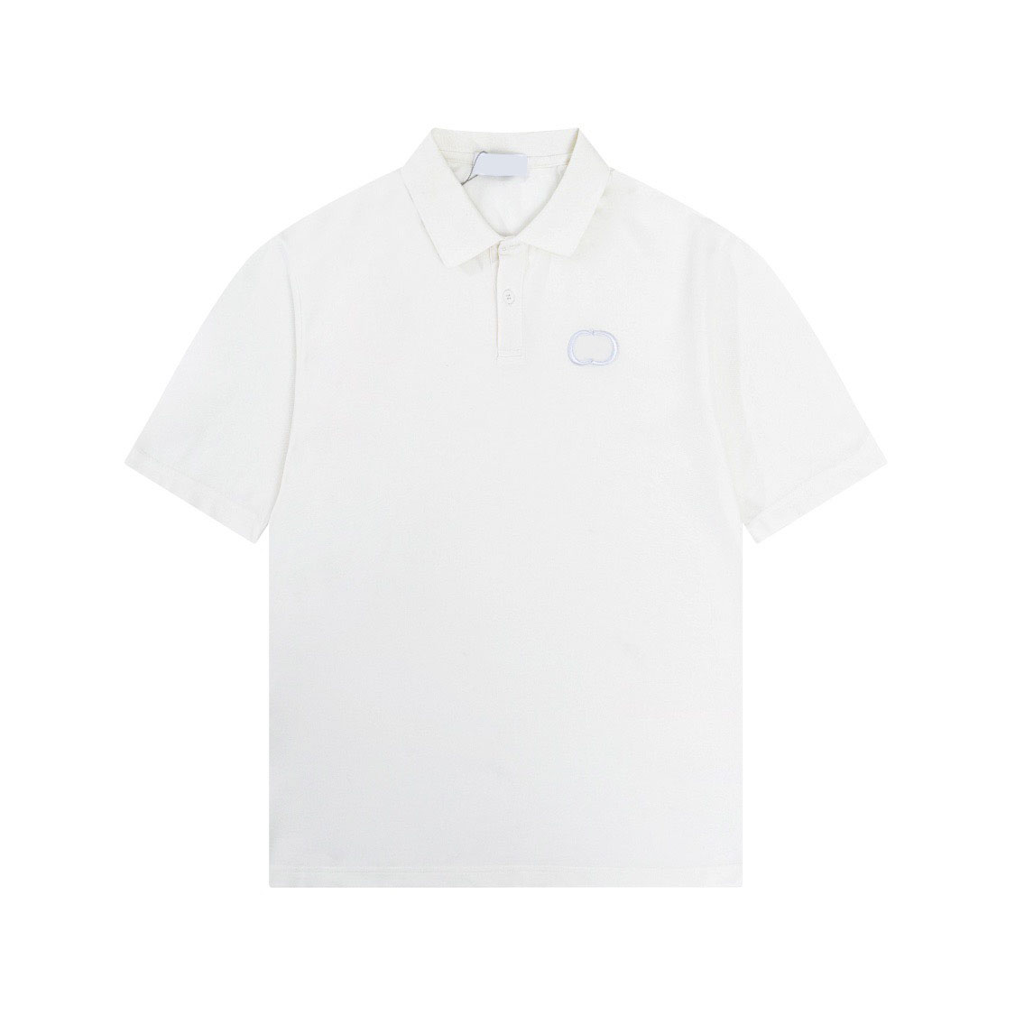 

Men's T-Shirts Round neck embroidered and printed polar style summer wear with street pure cotton e1