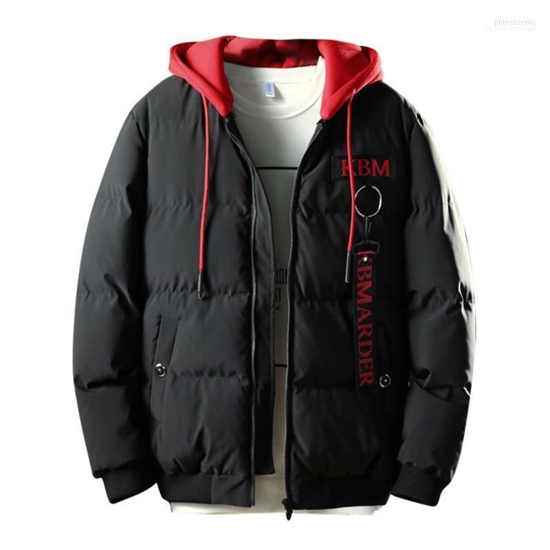 

Parkas Winter Jacket Mens Hooded Warm Cotton Padded Coat Men Hoodie 2022 Outdoor Thick Coat1 Phin22, Black