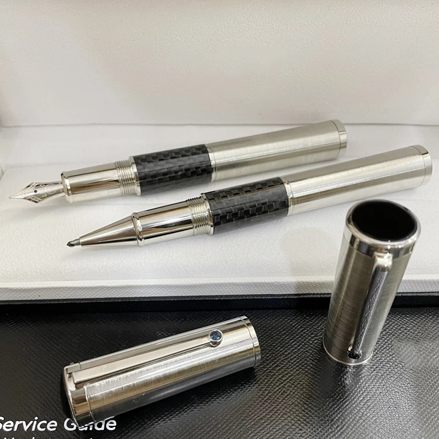 

YAMALANG Gandhi white classic style 4810 series fountain pen twist cap and blue diamond spiral ink absorption Optional original box, As picture show