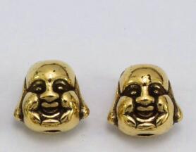 

Tibetan Silver spacer Buddha head Loose Bead Spacer Beads Connectors for DIY Jewelry Making bracelet gfrj
