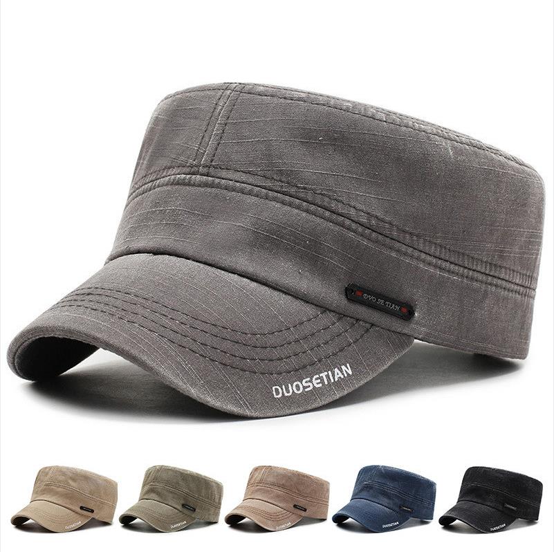

Retro Cowboy Hats Men's Flat-top Hat Casual Fashion Caps Outdoor Sunshade Fishing Hats for Men Adult Party Accessories BA7916, As pics