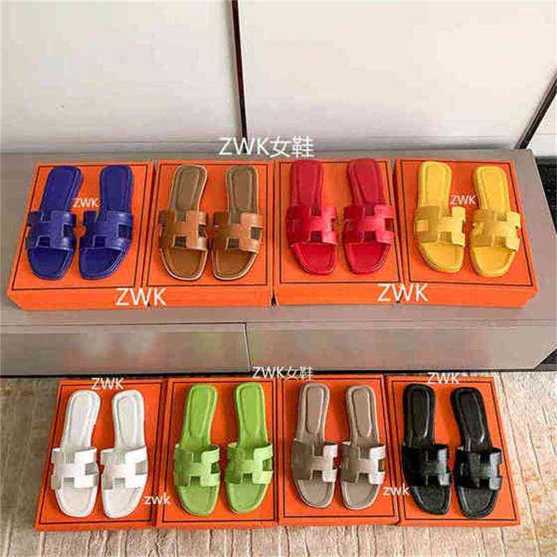 

Designer Slippers Designer Women Herme Sandals h Organ Flop Letter Classic Leater Outer Beac Flat Casual Soes 11 Fkyn, Orange