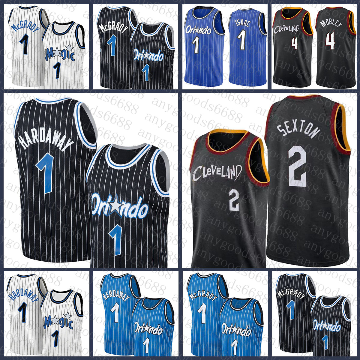 

Clevelands Cavalier Orlandos Magics Basketball Jersey 1 Collin Sexton Evan Mobley 2021 2022 New 2 4 Penny Hardaway Tracy McGrady Jonathan Isaac Beige