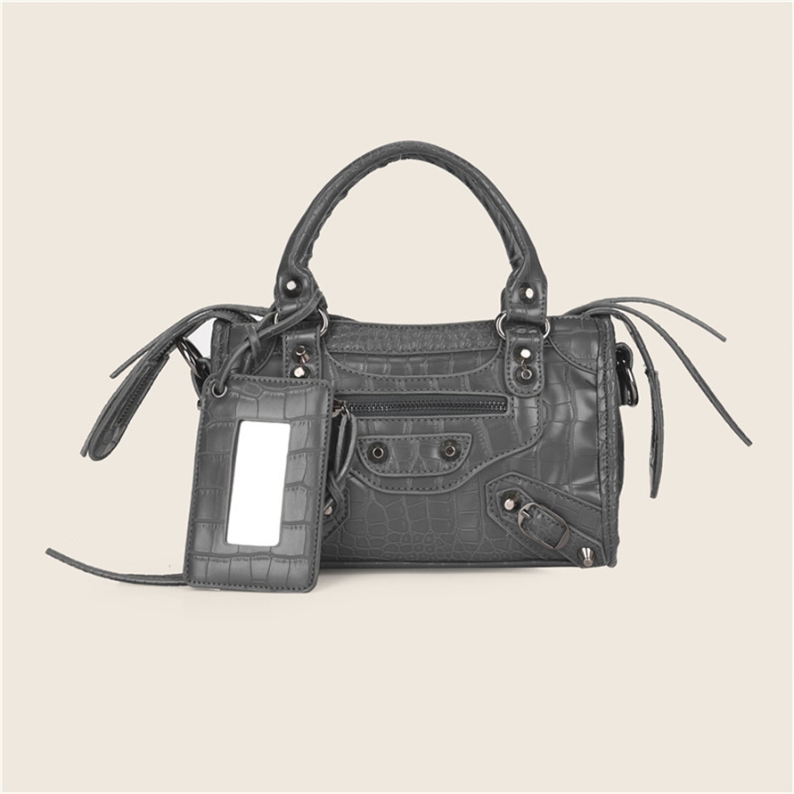 

Bags Bag women's motorcycle bag sling one shoulder hand armpit versatile messenger Purse, White