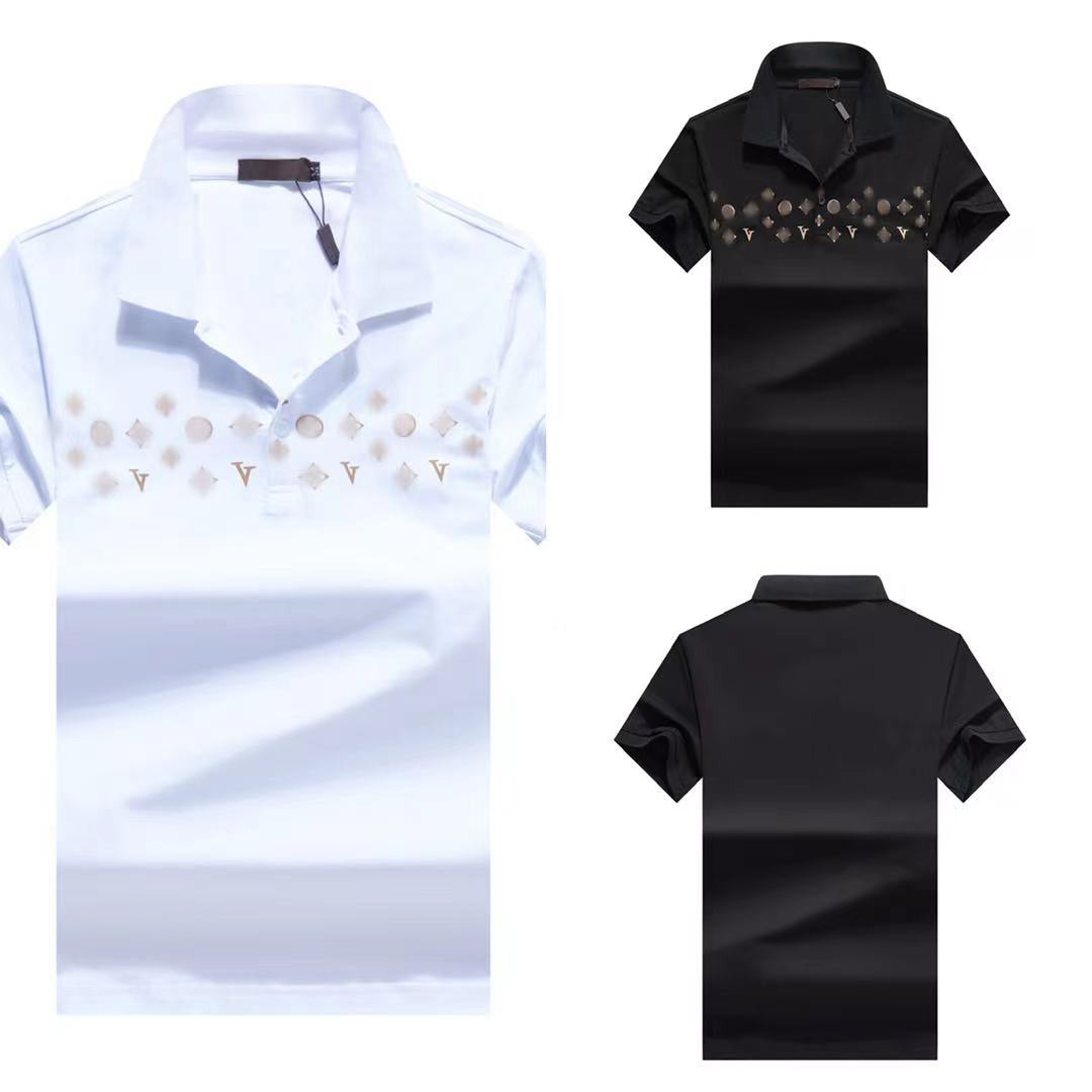 

hip-hop men's shirtMen's Polos new fashion cotton social shirt short-sleeved tight-fitting slim casual large size A, Customize