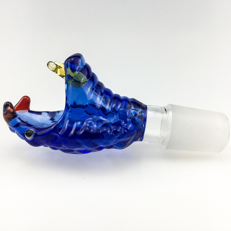 

14mm 18mm glass bowl male heavy borosilicate head snake head smoke hookah accessories bongs