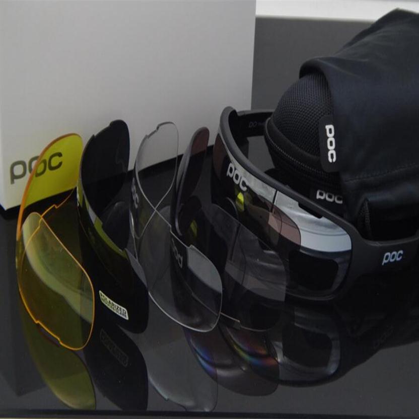 

POC Aspire Mountain Bike Glasses Sport Cycling Sunglasses Goggles With 5 Lens2711