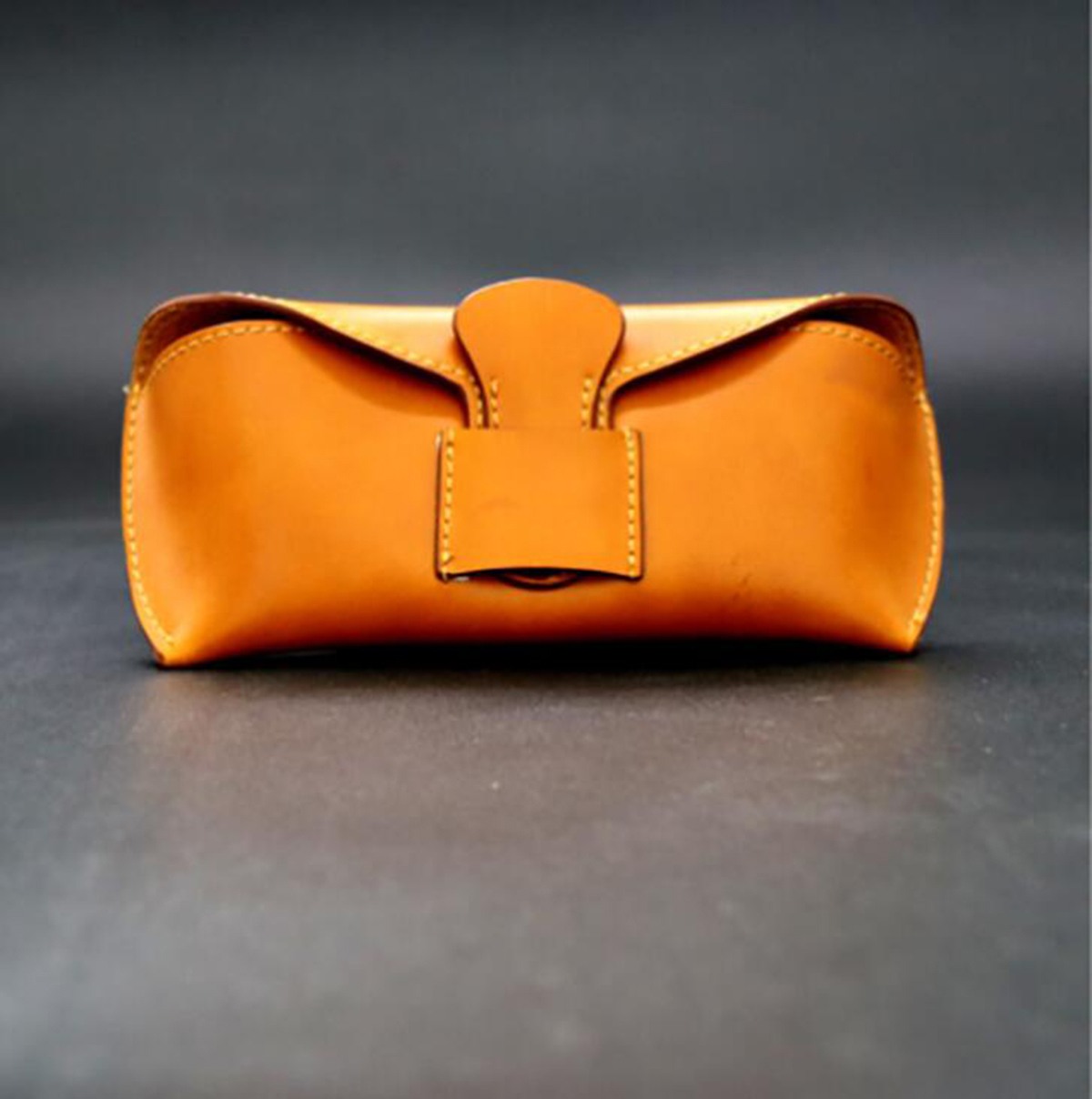 

3002-1highly quality Large retro leather handmade Sunglasses case European Customized Women's Jewelry Box glasses bag