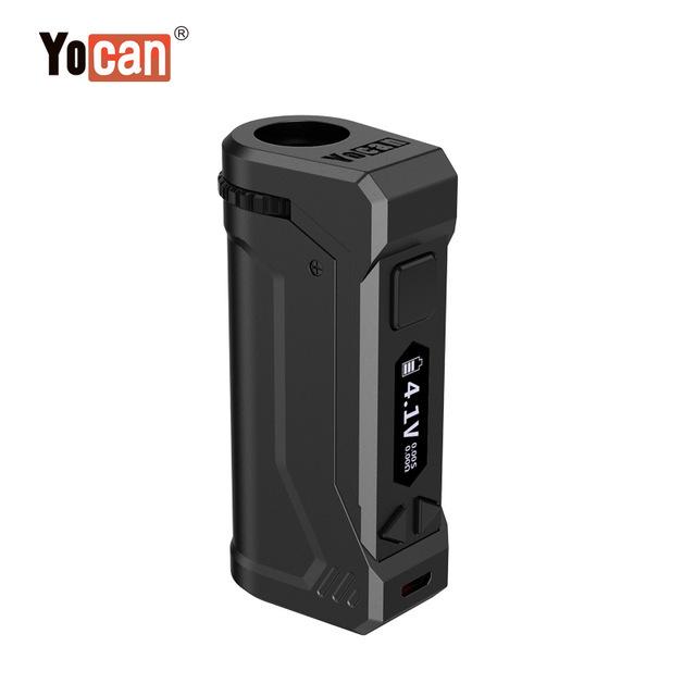 

Original Yocan UNI Pro Battery 650mAh Preheat VV Mod Voltage Adjustable Diameter for Oil Carts With Magnetic 510 Thread Adapter For Atomizers Genuine