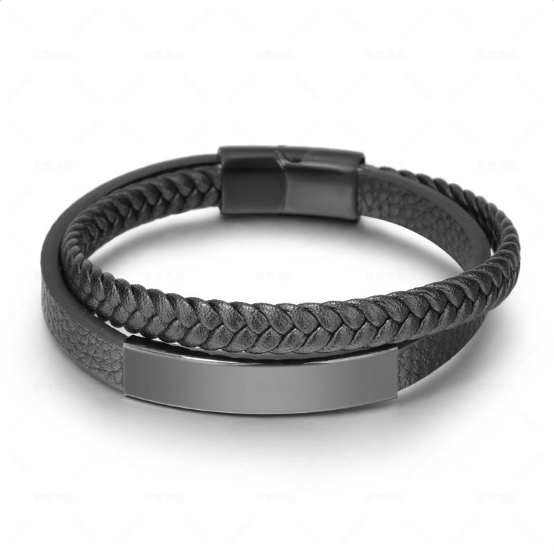 

Charm Bracelets Trendy People Creative Explosion Style Ethnic Simple Multi-Layer Braided Men's Bracelet Fashion Trend BraceletCharm