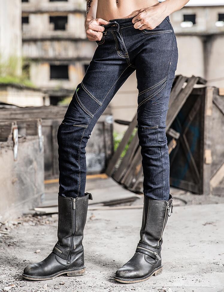 

Motorcycle Apparel Uglybros Classic Slim Fit Woman Jeans Motorbike Riding Trousers Removable Protective Equipment Pantalones MotoMotorcycle