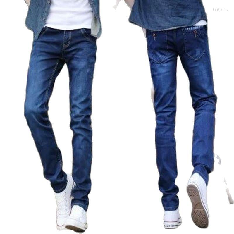 

Men's Jeans Wholesale 2022 Fashion Casual Hip Hop Streetwear Teenagers Students Skinny Men Black Men's Slim Stretch PantsMen's Heat22