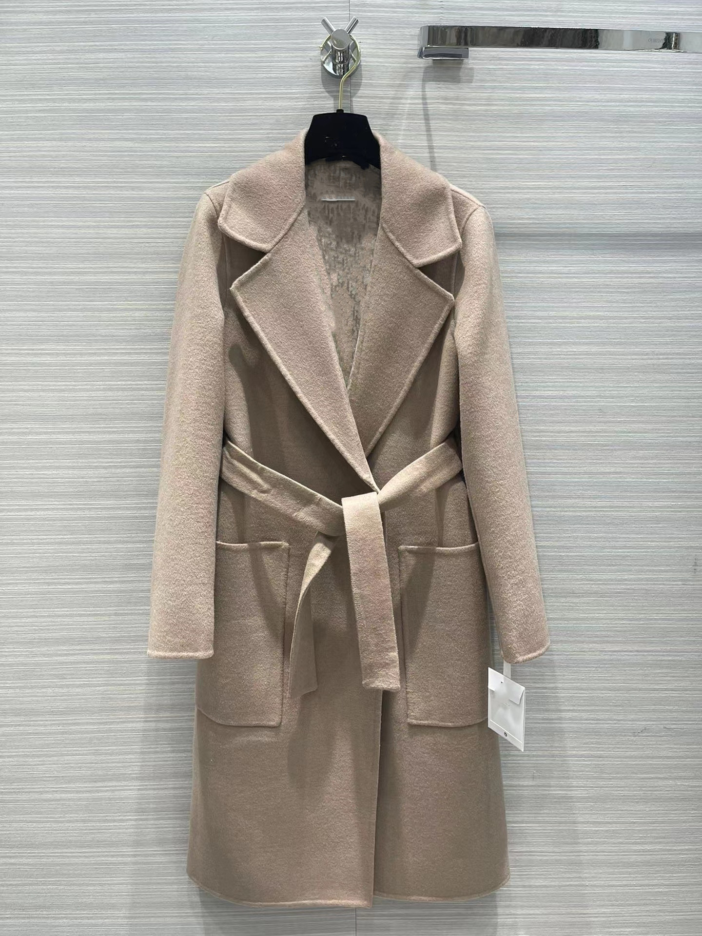 

Trench Coats 2022 Women' Wool & Blends Autumn Long Sleeve Lapel Neck Jackets Designer Brand Same Style Outerwear 0714-18, Contrast color
