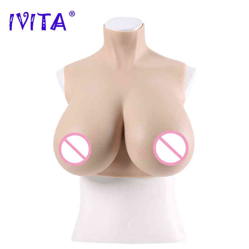 

IVITA Original Artificial Silicone Breast Form Realistic Fake Boobs for Crossdresser Transgender Drag Queen Shemale Cosplay H220511