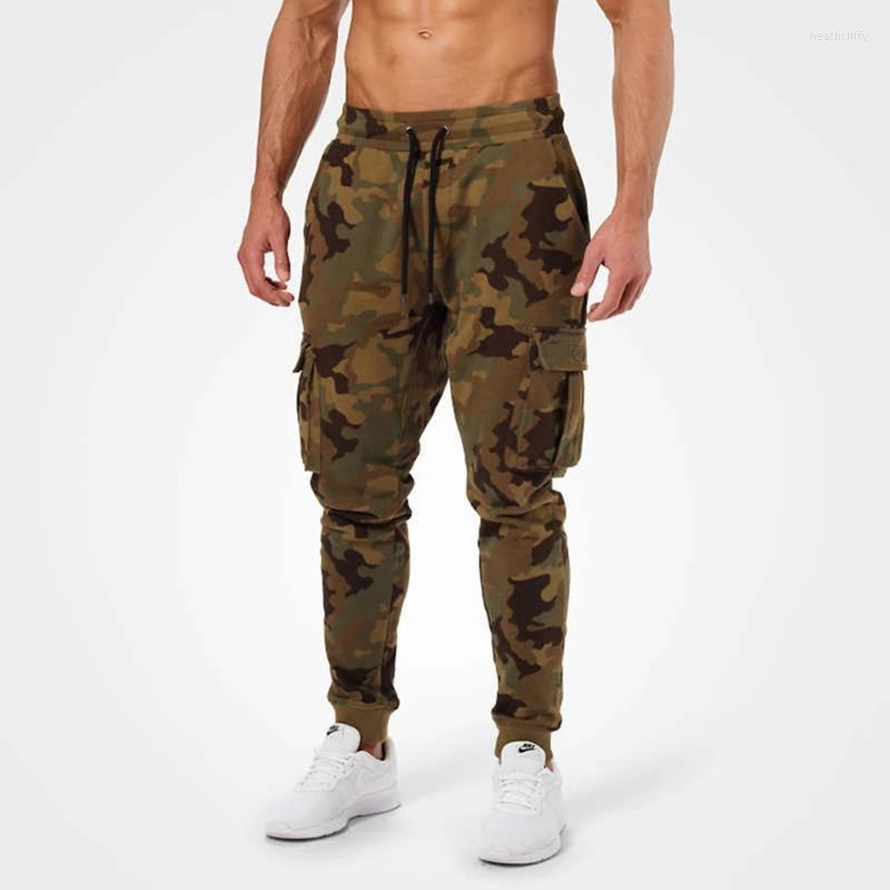 

Men's Pants Camouflage Jogger Men Running Sweatpants Outdoor Sport Multi-pocket Track Gym Fitness Training Male Tactics TrousersMen's Heat22, Army green