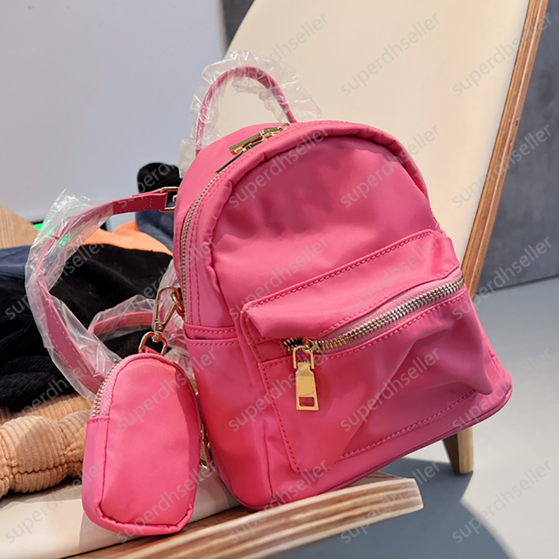 

Candy Backpacks Fashion Girl Shoulder Bags High Quality Backpack Nylon Canvas Handbags Mini School Bag Coin Case Wallets Purse 7colors, Increase freight