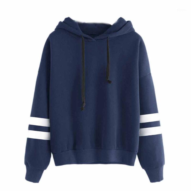 

Female Hoodies Womens Striped Long Sleeve Hoodie Sweatshirt Jumper Hooded Pullover Tops Blouse Oversize Crop Top Mujer Women's & Sweatshirts, Purple