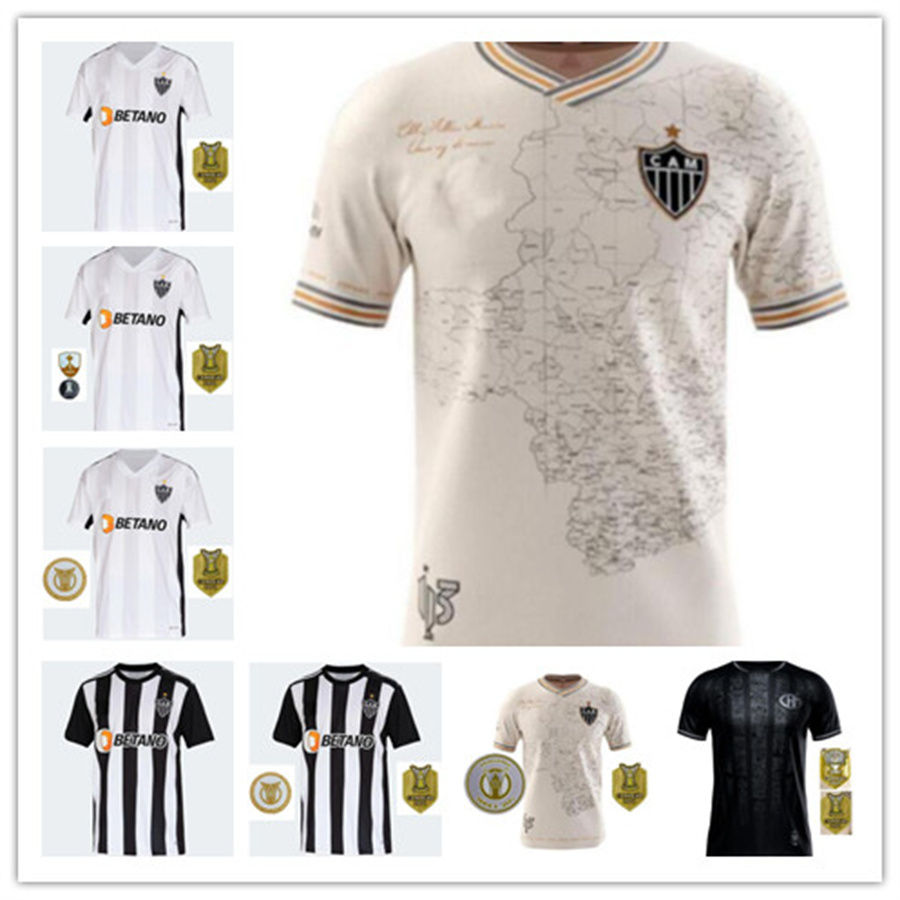 

2022 2023 Atletico Mineiro Soccer Jersey home away G. Arana Nathan Silva Manto da Massa 113 special edition champions 22 23 Fred Cazares Otero Moura Football White, 22/23;away
