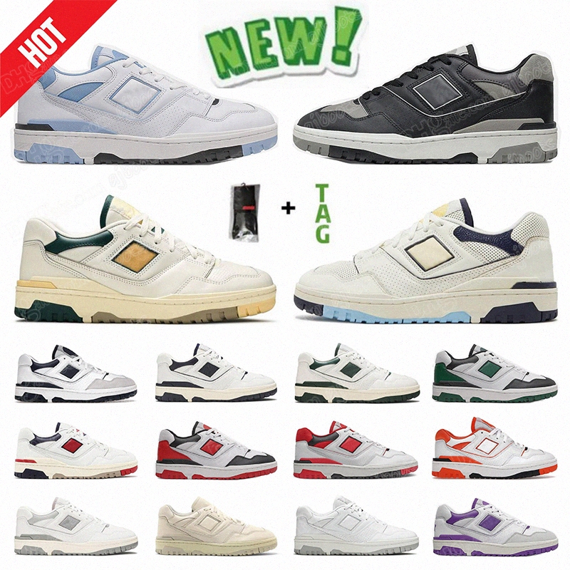 Trainer Chaussures décontractées B550 Outdoor 550 pour hommes baskets bastes Green Shadow Paul Salt Varsity Sports Navy UNC Designer Femmes C6BD