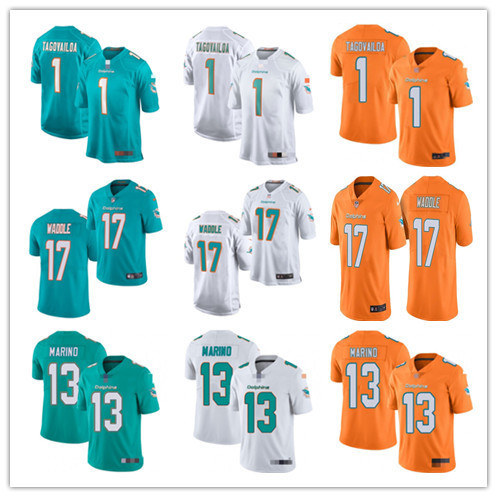 

Football jersey Miami''Dolphins''13 Dan Marino 1 Tua Tagovailoa 10 Tyreek Hill Jaylen Waddle, Colour