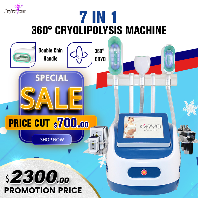 

Spa Salon Body Slimming Cryo 360 Cryolipolisis Fat Freezing Machine Localized Cellulite Removal Cocoon Coolplas machines Reduce Belly Waist