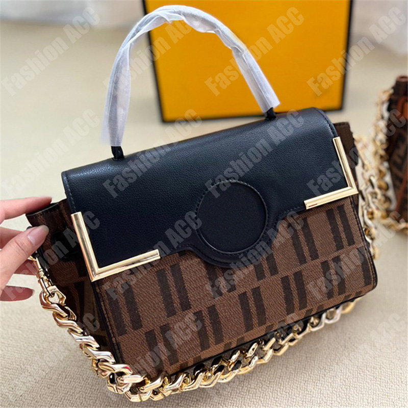 

Womens Designer Shoulder Bag Fashion Leather Handbags Brand Classic Double Letters Crossbody Bags Luxury Handbags High Quality Tote Bags, Black1