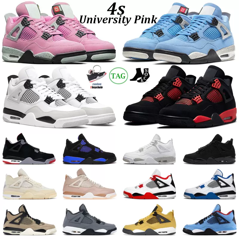 

Jumpman 4 4s Military Black basketball shoes men Red Thunder s 4 Sail Cat White Oreo Pure Money Infrared Metallic Purple Cool With Box, 46