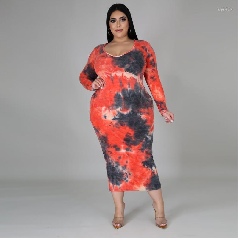 

Plus Size Dresses XL-5XL Wholesale Drop Fashion 2022 Women Leopard O Neck Ladies Outfit Long Sleeve Slim Split Dress Jasp22, Pink