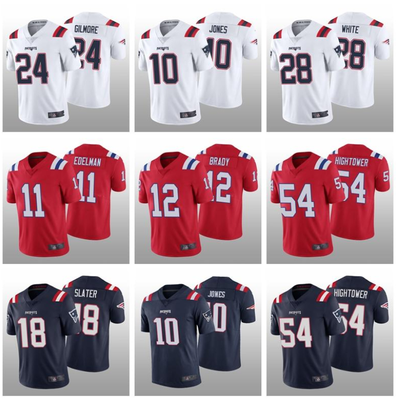 

10 Jones Donta Hightower Football Jersey Julian Edelman New England''Patriots''Damien Harris McCourty Slater Judon Stephon Gilmore 81 Chase Winovich