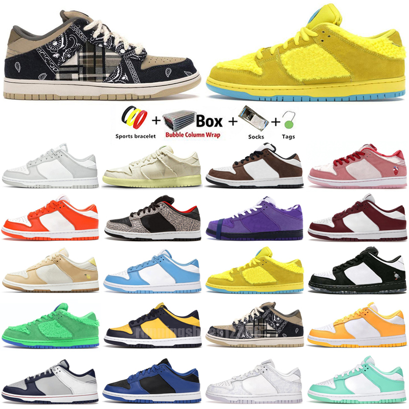 

With Original Dunsb Platform Designer Running Shoes Sneakers SB Cunk Low Fashion Women Mens Trainers Black White 36-45, Color 1