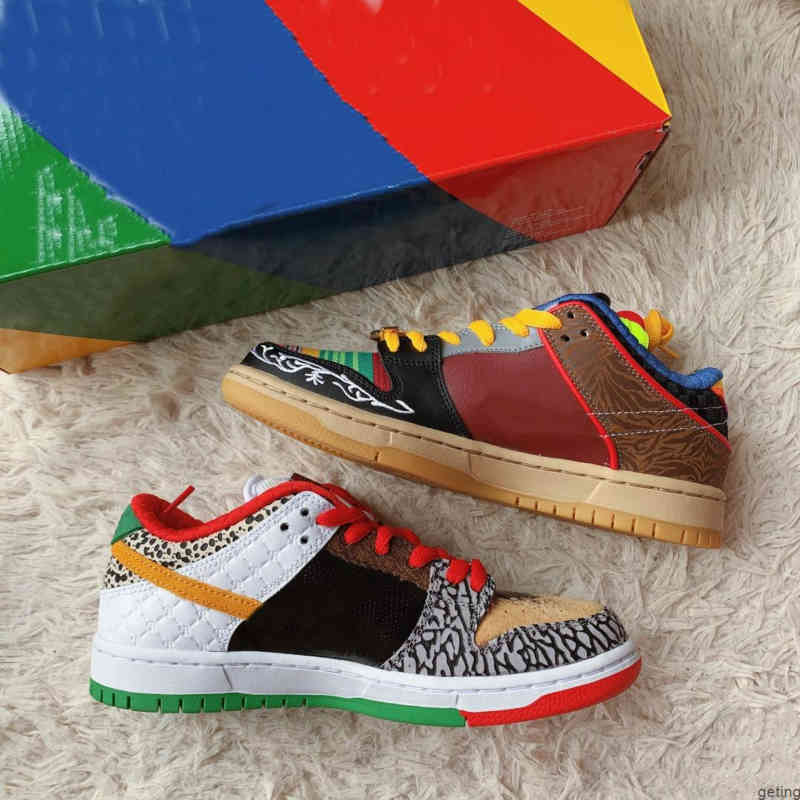 

Shoes Sb Dunks Low Pro Qs What the Paul Skateboard Men Stitching Asymmetric Duck, 01