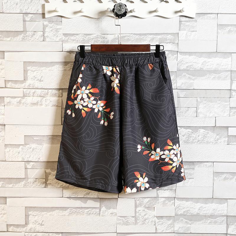 

Men's Shorts Men Summer Chinese Style Printing Short Trousers Causal Drawstring Streetwear Male Plus Size, Colour 5