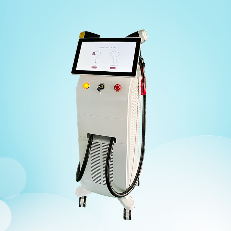 

2022 the New Double Handle Diode Laser Hair Removal Machine with factory directly whole sales price spa clinic use