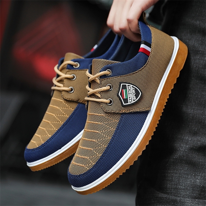 

Summer Mens Canvas Shoes Lightweight Sneakers Men Fashion Casual Walking Breathable Slip on Male Loafers Zapatillas Hombre 220810, Yellow