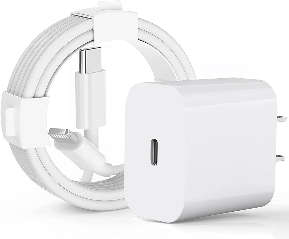 

2in1 12W PD Type c USB-C Wall Charger With Lightning to USB-C Cable For Apple IPhone 7 8 12 13 mini Pro max With Retail Box
