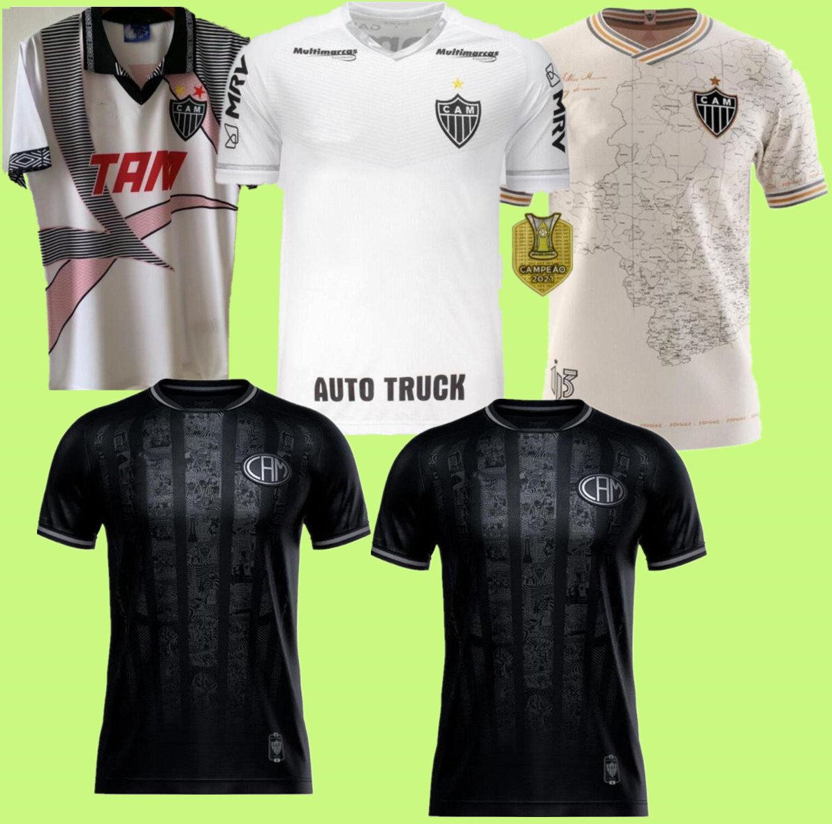 

2022 Atletico Mineiro third Soccer Jerseys half kit 1196 retro Manto da Massa 113 special edition 21 22 special black DIEGO COSTA Moura away Robinho Shirt, Brown