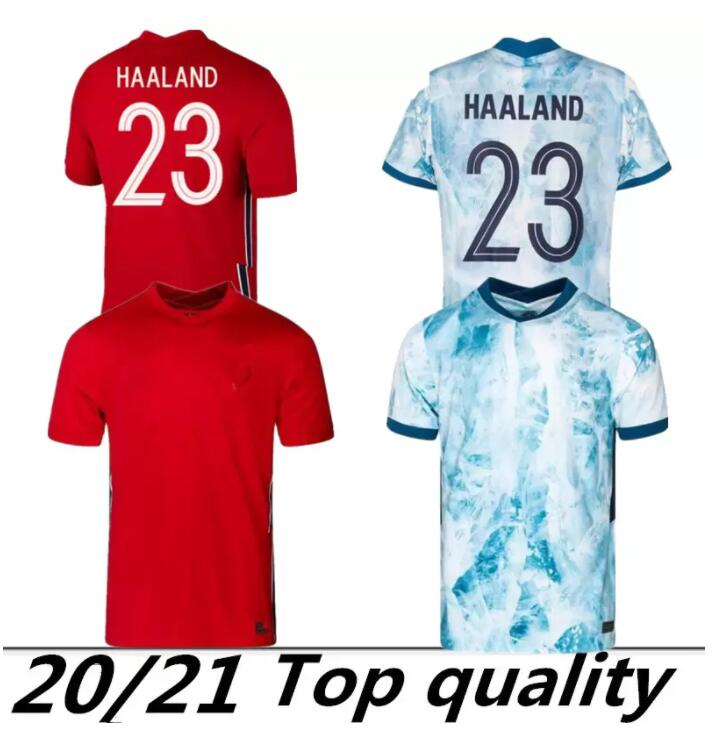 

20 21 Soccer JerseyS 2021 noruega Haaland Ödegaard Berge King camisetas de fútbol national team Football Uniforms thailand