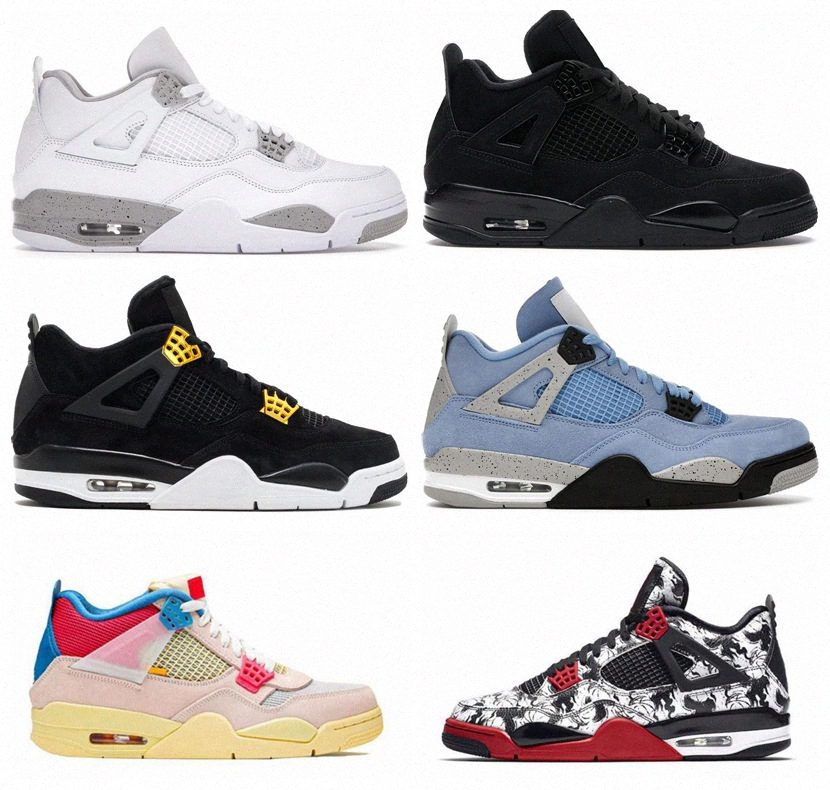 

Basketball Shoes 4 Man Woman Mens Sneakers 4s White Oreo Sail Cool Grey University Blue Red Thunder Purple Zen Master Black Cat Pure Money Men Women Retro Trainer 59UP#, #24